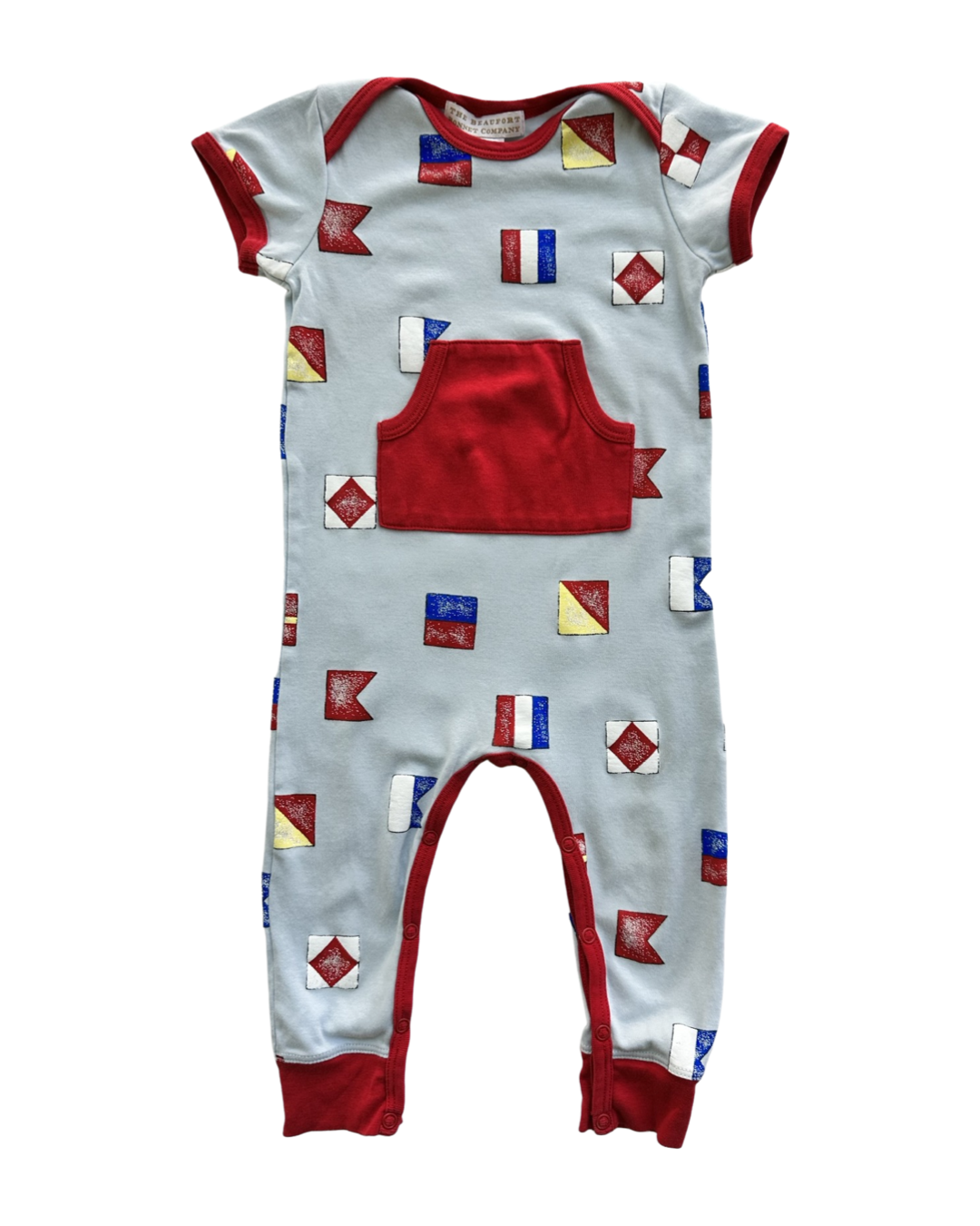 12M-18M Baby Boy The Beaufort Bonnet Company TBBC Flags Romper