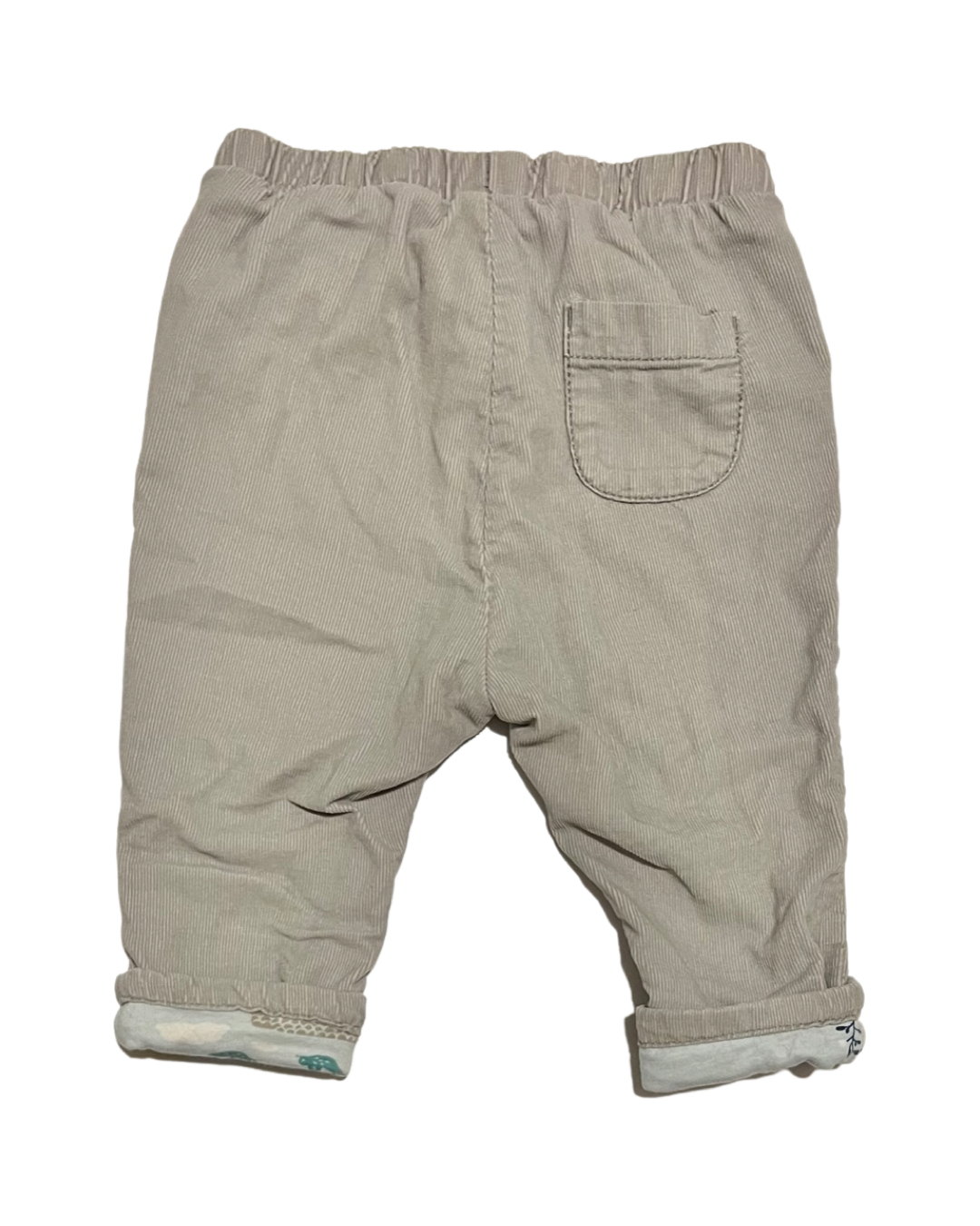 6-12M Baby Girl Baby Boden Gray Corduroy Pants