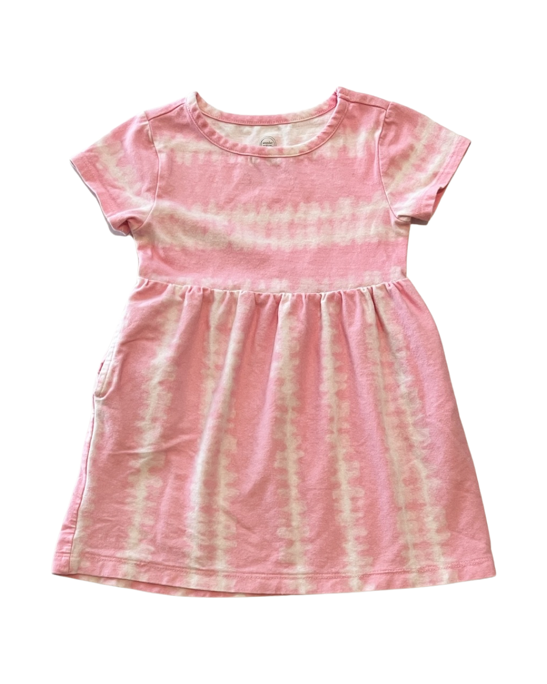 18M Baby Girl Pink Tie Dye WonderNation Dress