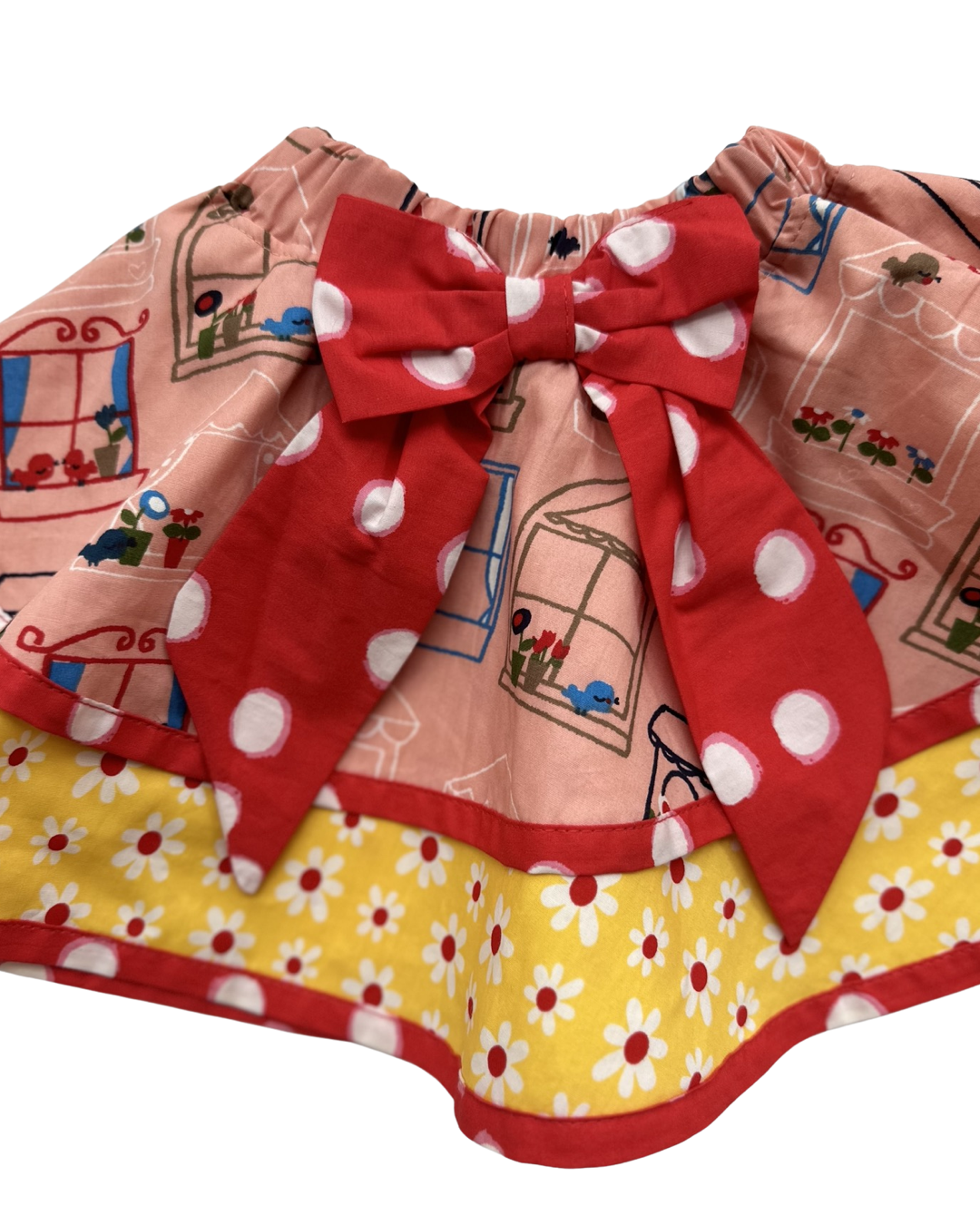 24M Baby Girl Jelly The Pug Boutique Bird Skirt and Top
