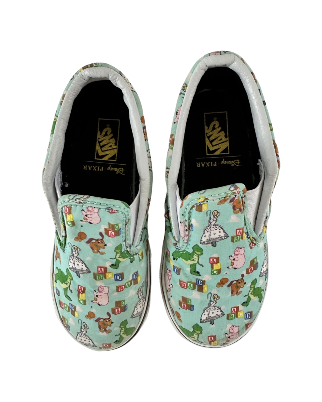 Toddler Boy / Girl Size 9.5 Disney Toy Story Vans Slip On Shoes