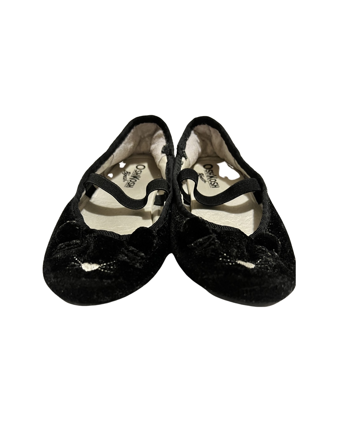 9C Toddler Girl Black Cat Slip On Old Navy Flats