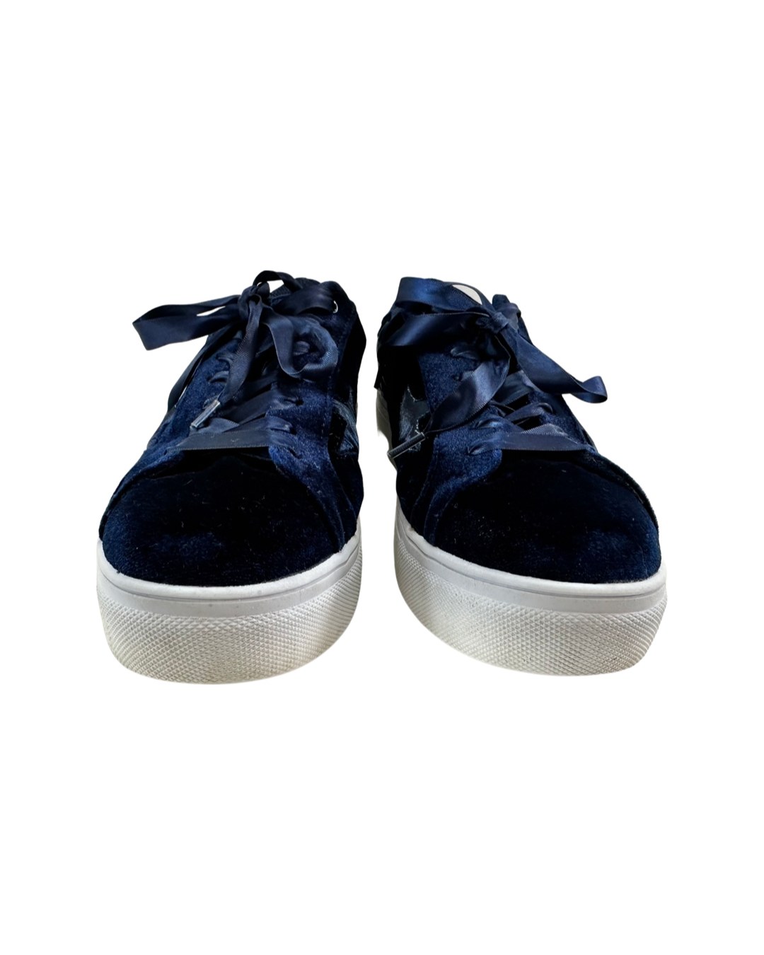 Women’s Size 10 Madden Girl Navy Velvet Starstruck Fashion Sneakers Shoes