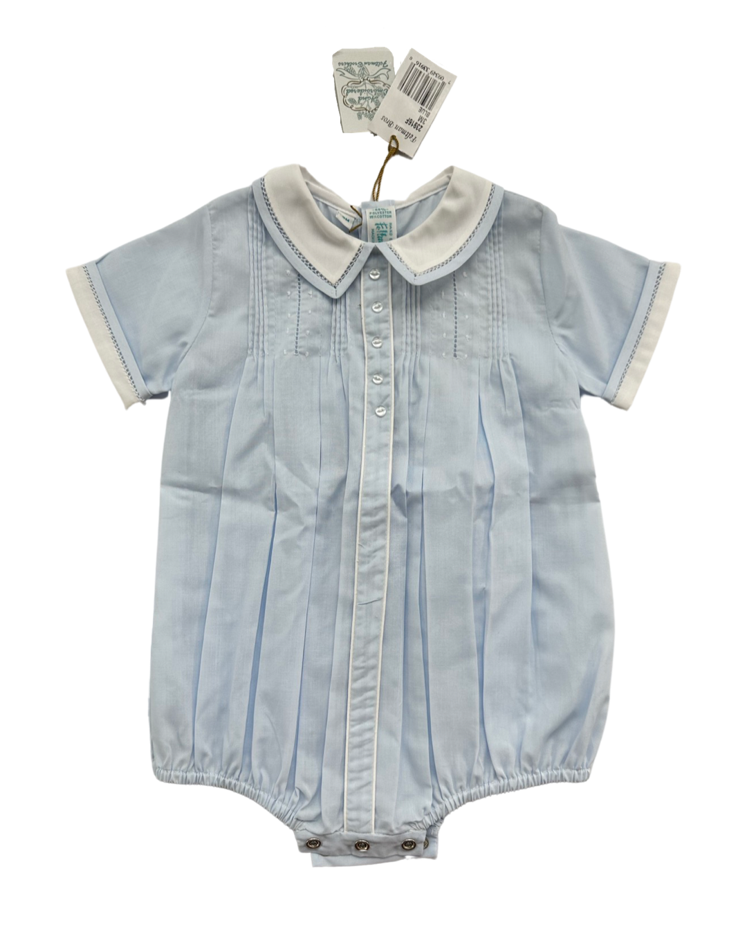 3M Baby Boy Feltman Brothers Blue Romper