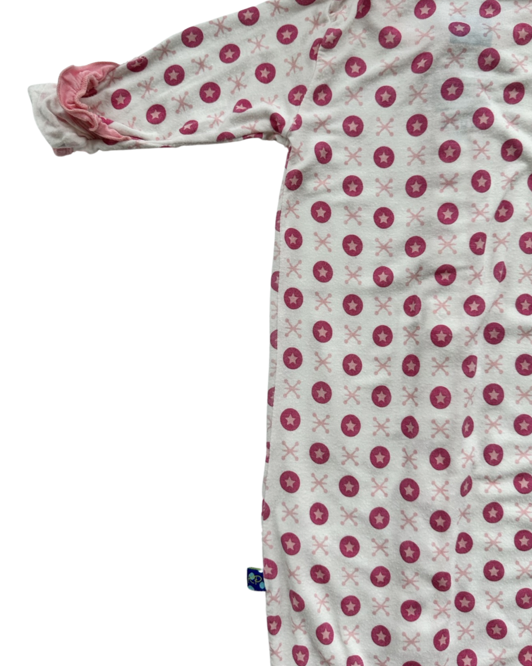 0-3M Baby Girl Kickee Pants Bamboo Nightgown PJs and Matching Hat