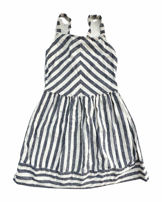 Girls Size 10 Carters Blue  Linen Summer Dress