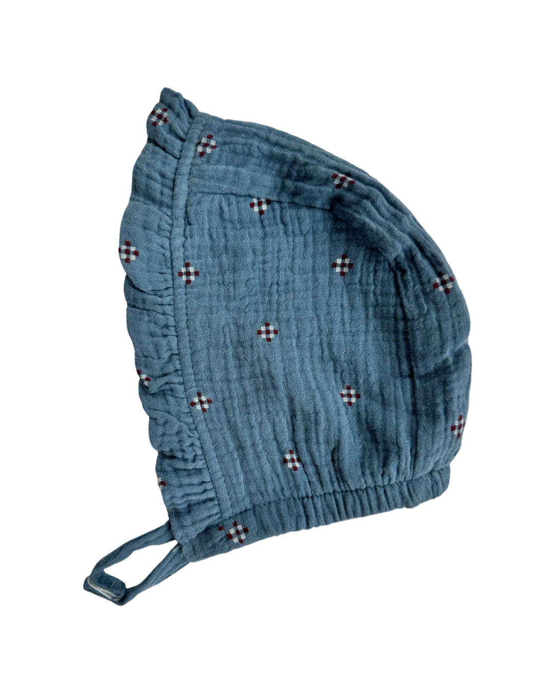 18M Baby Girl Rabbit + Bear Muslin Romper + Bonnet