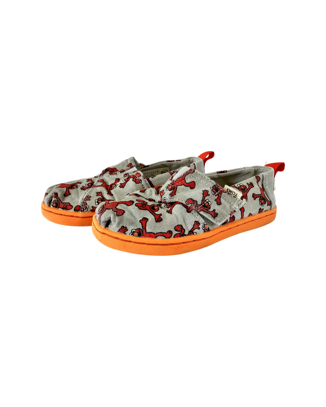 9C Toddler Boy / Girl Size Toms Sesame Street Elmo Canvas Shoes