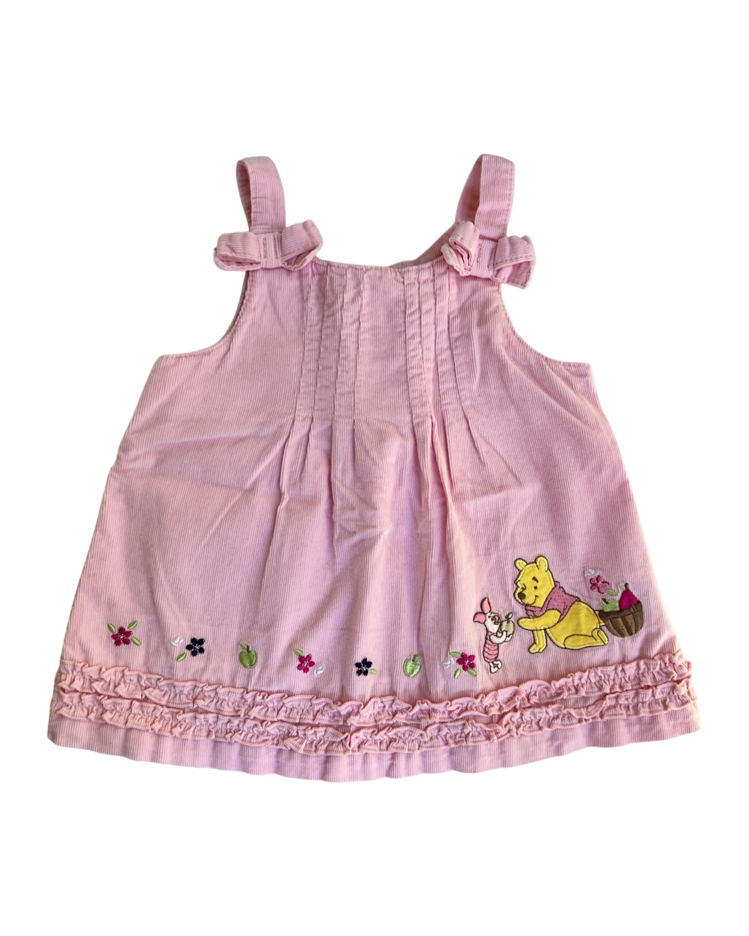 3-6M Baby Girl Pink DISNEY Winnie the Pooh & Piglet Corduroy Dress