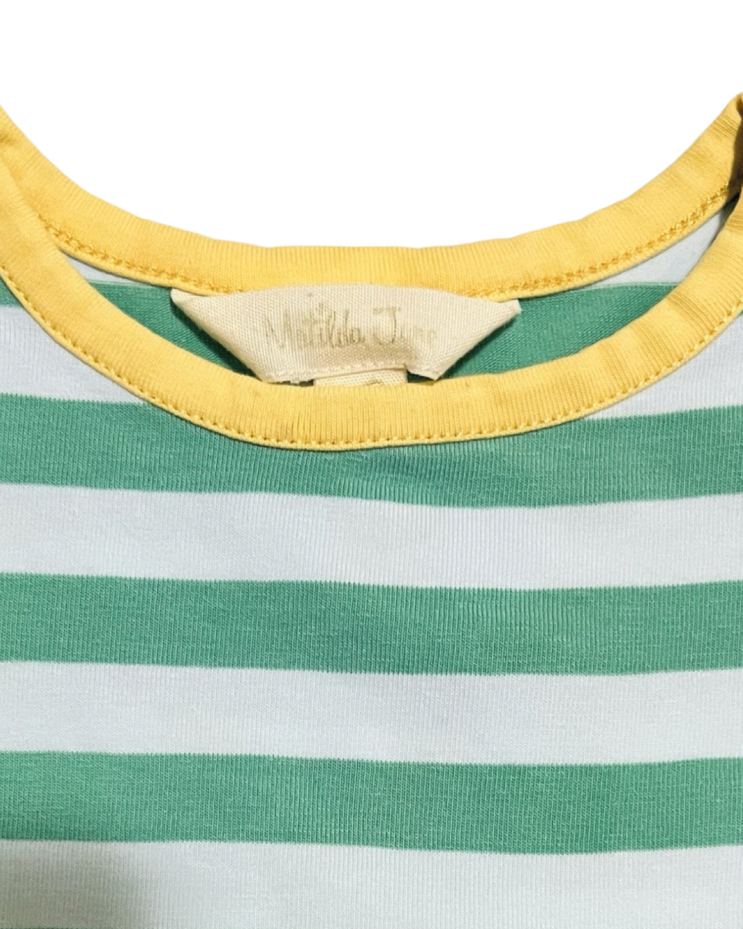 3-6M Baby Girl Matilda Jane Green / Aqua Striped Floral Dress