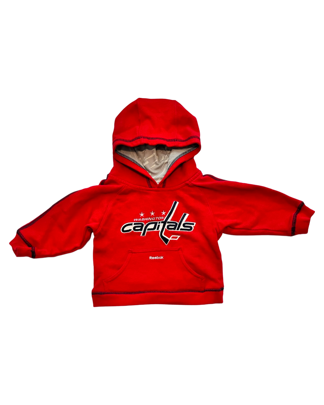 2T Toddler Boy NHL Reebok Washington Capitals Hockey Hooded Sweatshirt