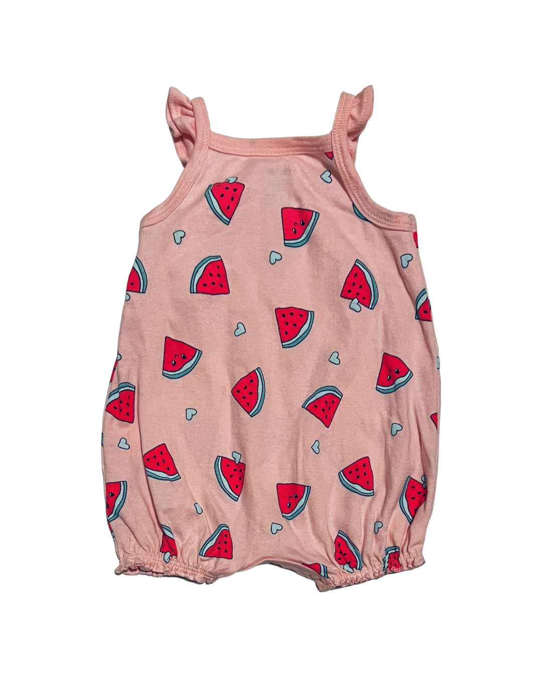 3M Baby Girl Carters Watermelon Bubble Romper
