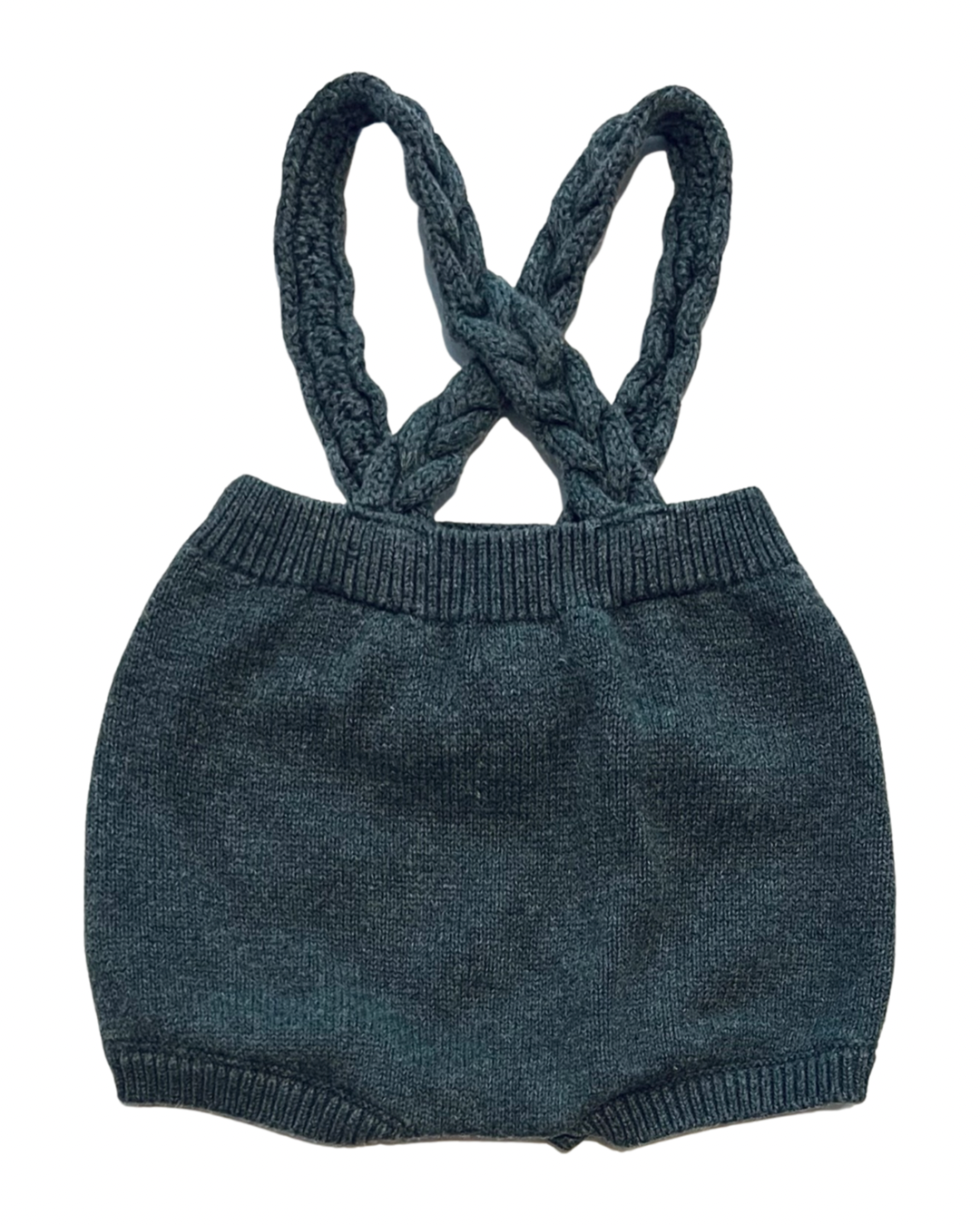 3-6M Baby Boy Gray Cat & Jack Knit Bubble Romper