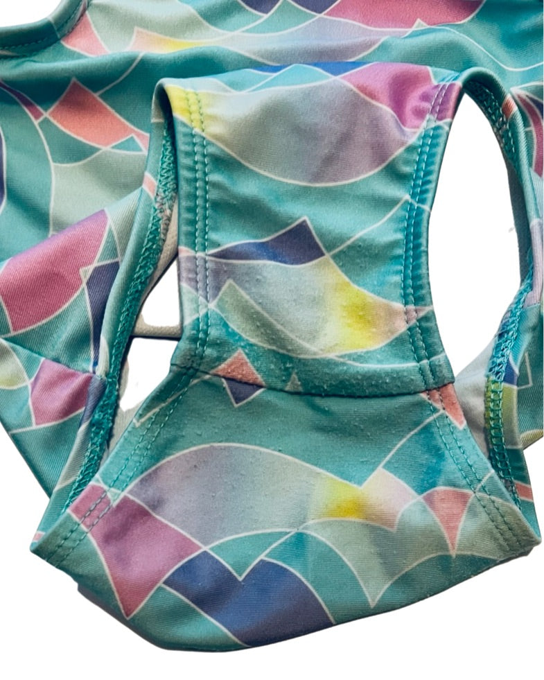 9M Baby Girl Cat & Jack Mermaid Waves One Piece Swim Suit