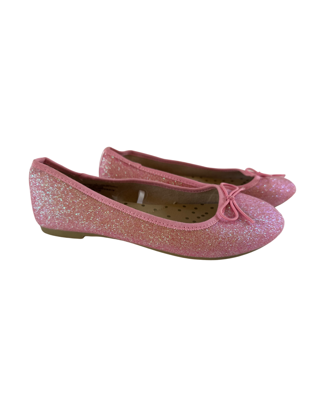 Girls Size 2 Cat & Jack Pink Glitter Sparkle Flats