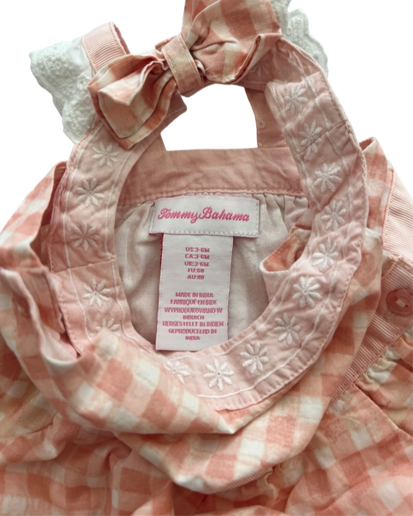 3-6M Baby Girl Pink Tommy Bahama Bubble Romper