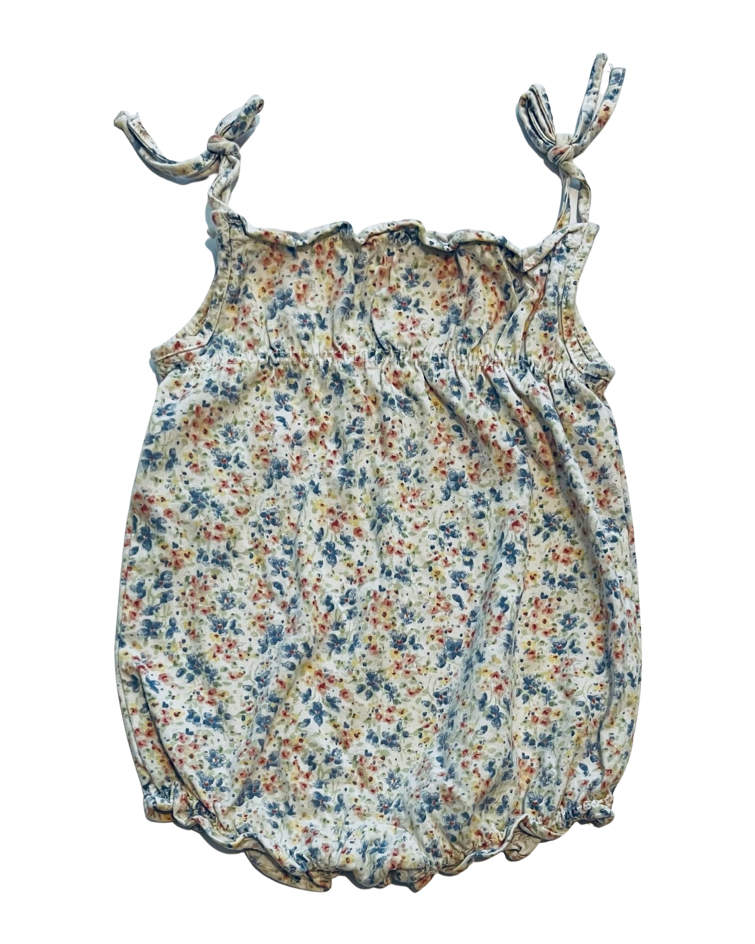 3M Baby Girl Floral Ralph Lauren Tank Bubble Romper