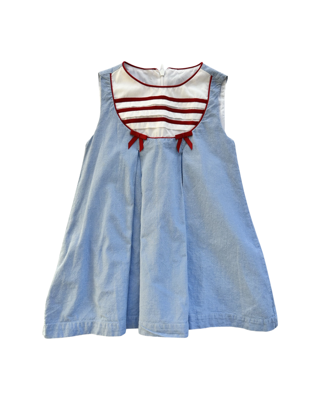 2T Toddler Girl Strasburg Nautical Red / White / Blue Dress