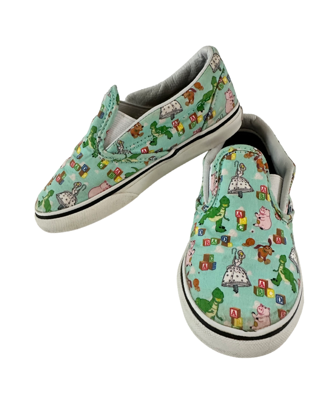 Toddler Boy / Girl Size 9.5 Disney Toy Story Vans Slip On Shoes
