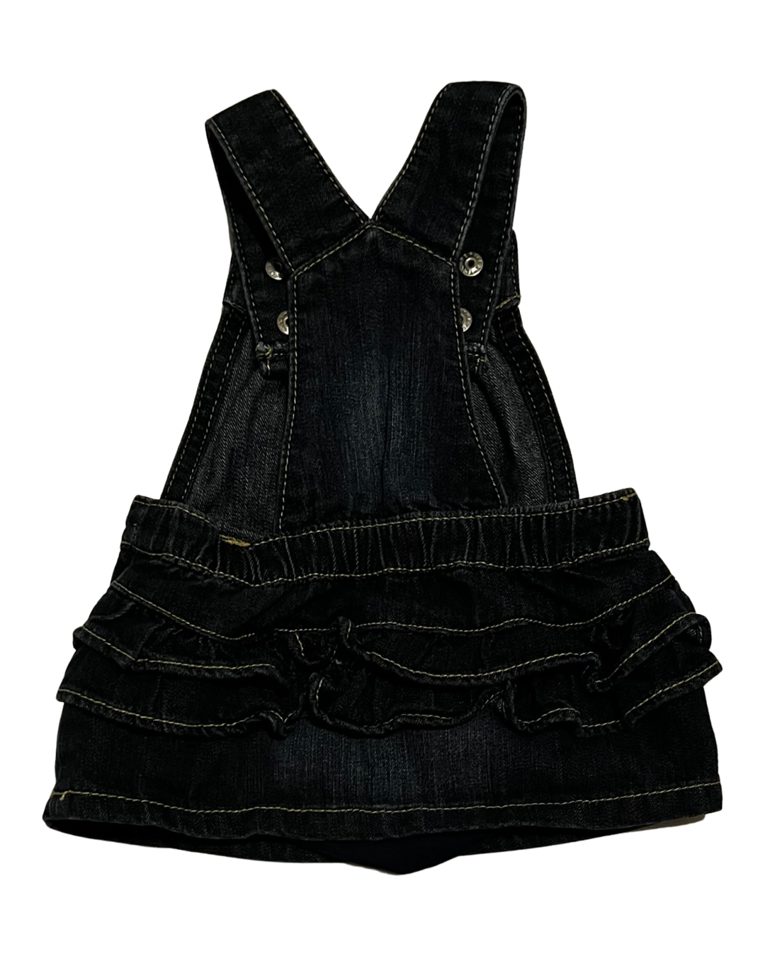 0-3M Baby Girl Old Navy Blue Jean Overall Dress
