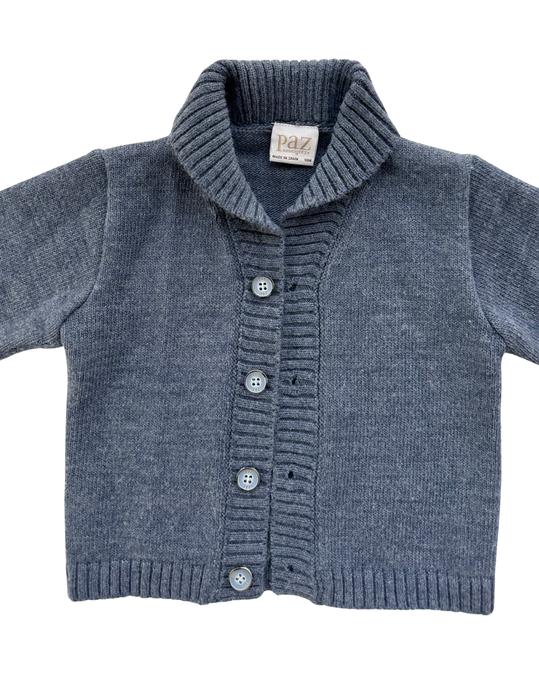 18M Baby Boy Paz Rodriquez Blue Cardigan