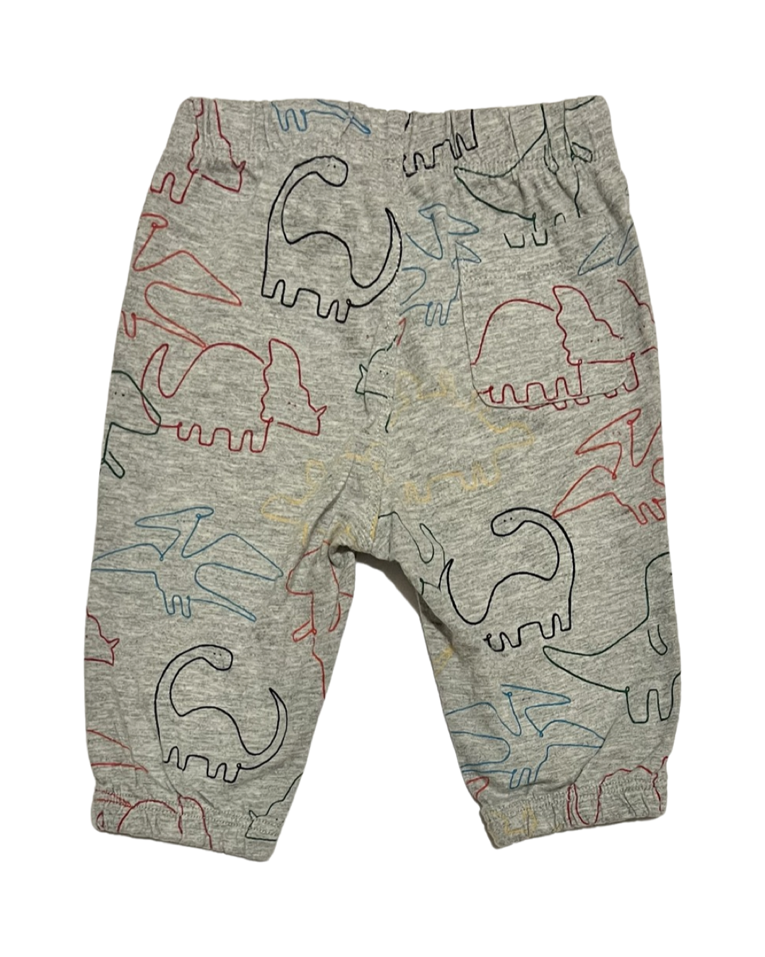 0-3M Baby Boy Baby Gap Gray Dino Joggers