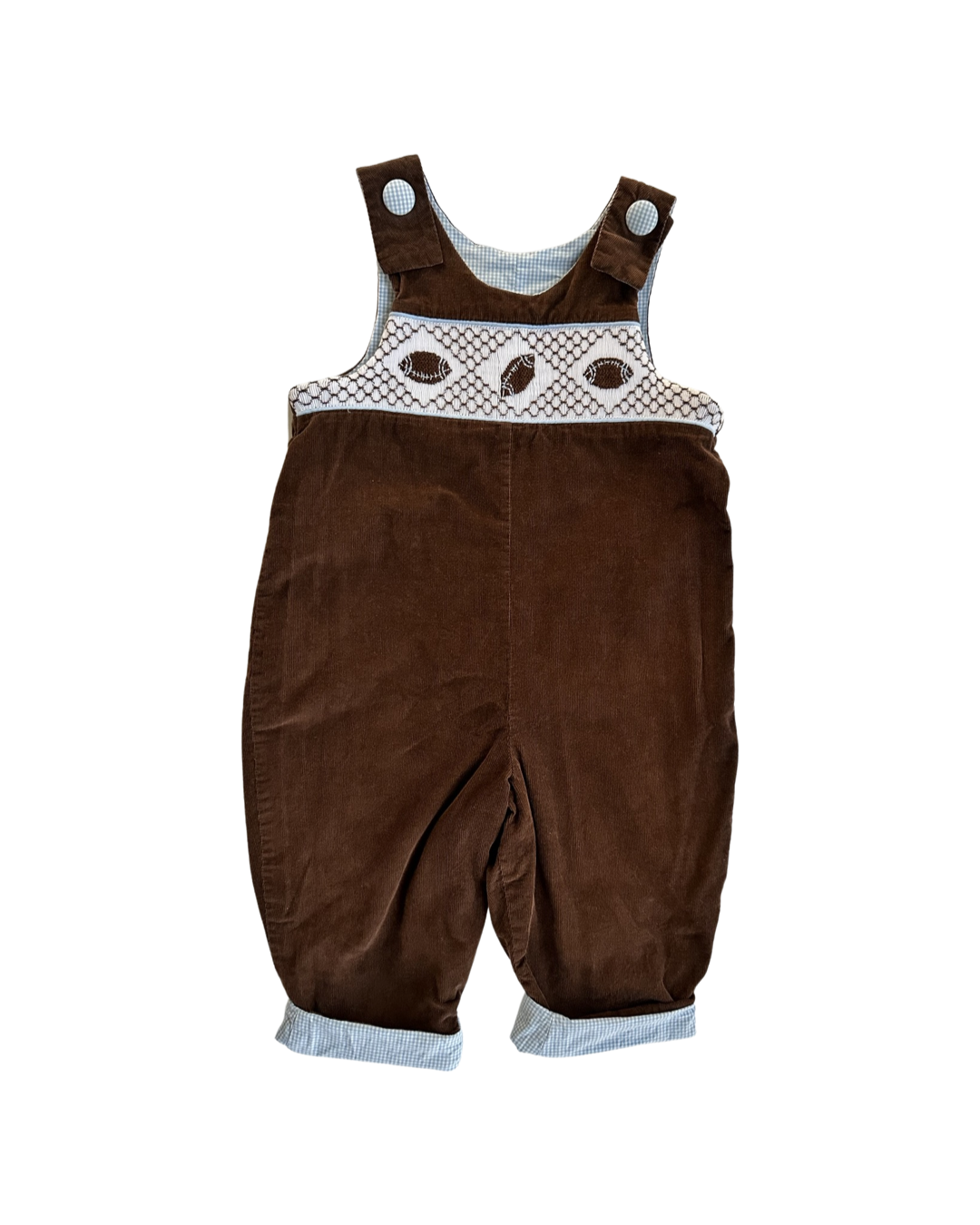 18M-24M Baby Boy Reversible Brown Football Giraffe Longall