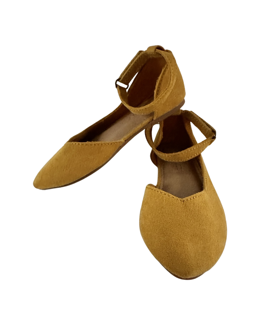 7C Toddler Girl Marigold Mustard Yellow Old Navy Flats Shoes