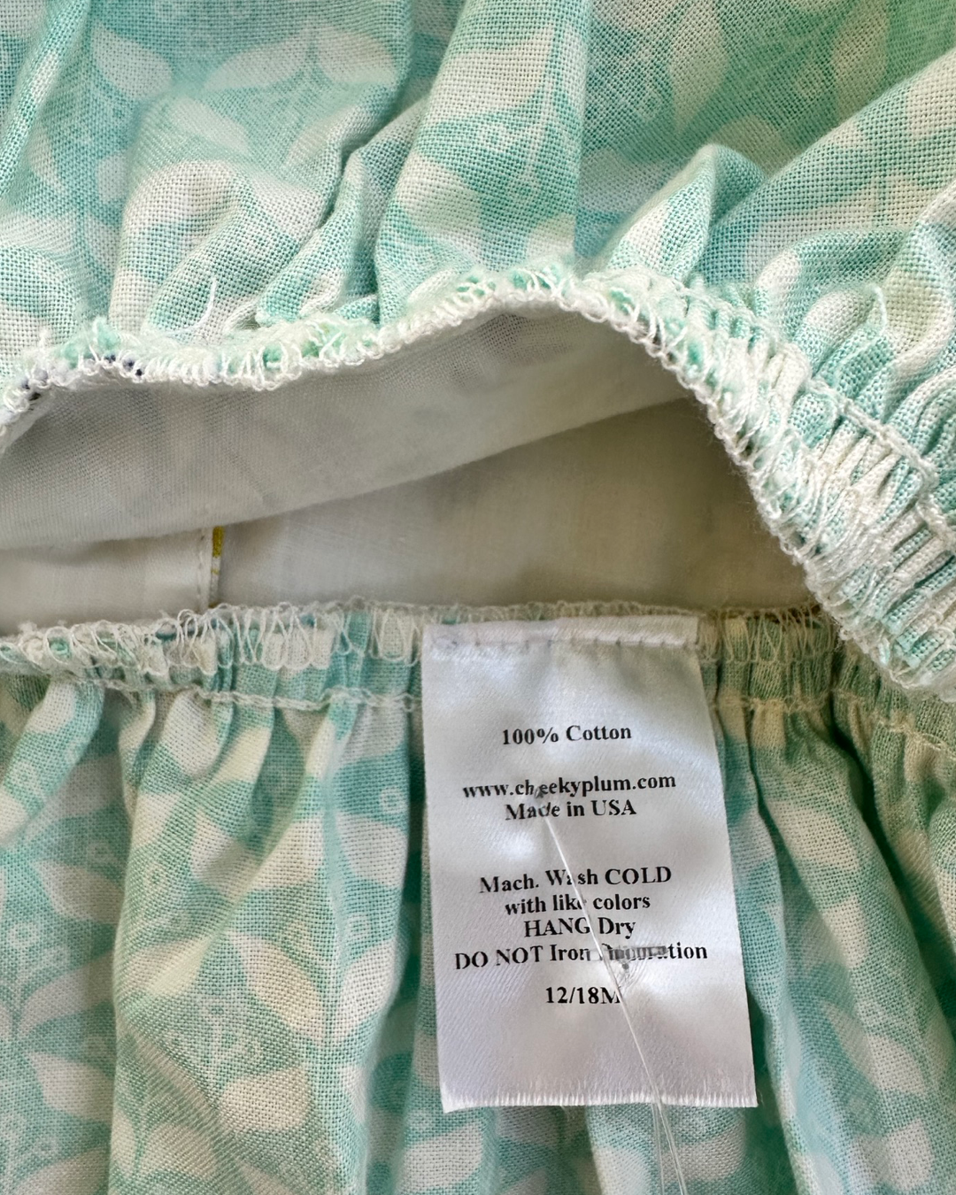 12M-18M Baby Girl Cheeky Plum Boutique Retro Floral Dress