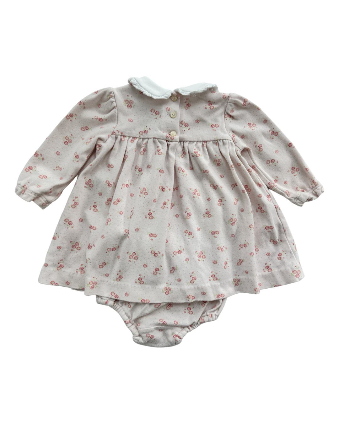 6M Baby Girl Ralph Lauren Pink Floral Dress w/ Bloomers