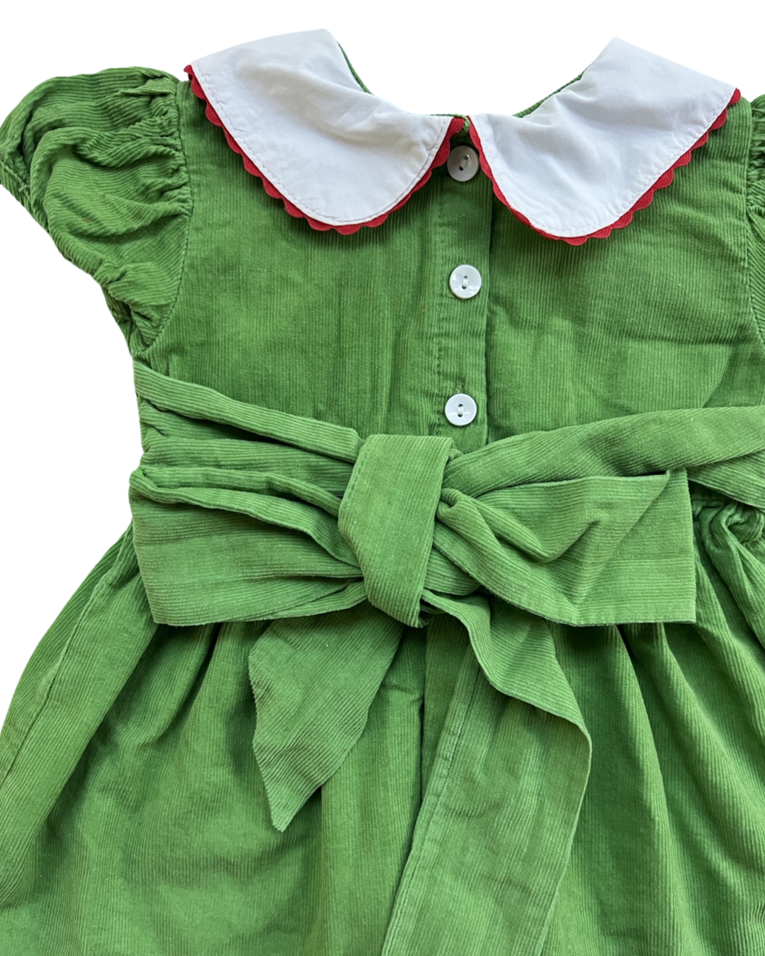 3-6M Baby Girl Lil’ Cactus Smocked Santa Christmas Dress