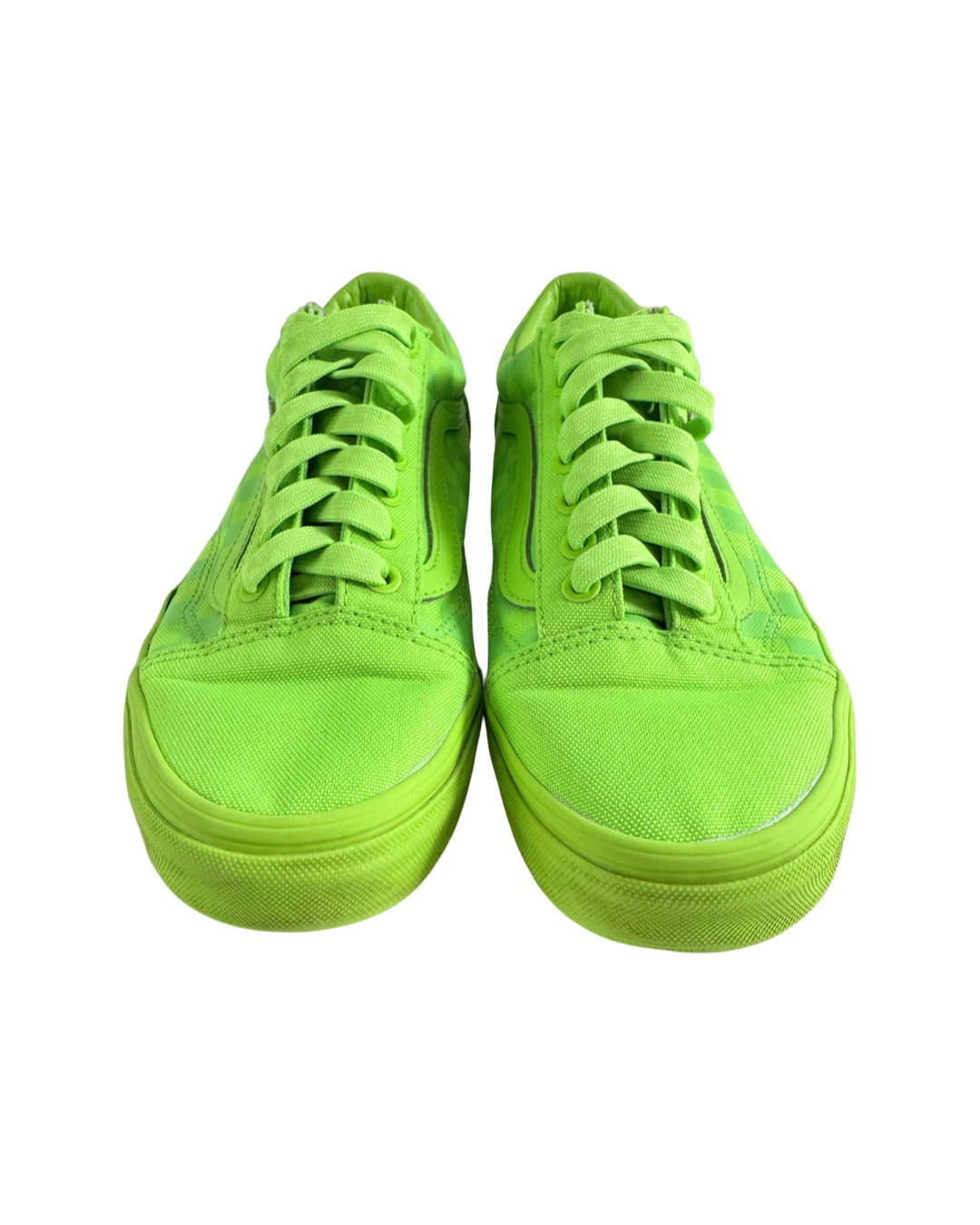 Vans Women Size 8, Men’s 6.5 Old Skool Tonal Checkerboard Skate Shoe - Green Gecko