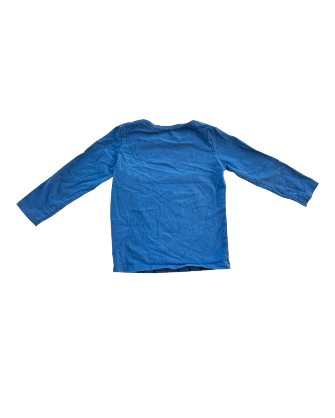 24M Baby Boy Pekkle Blue Dog Long Sleeve Shirt