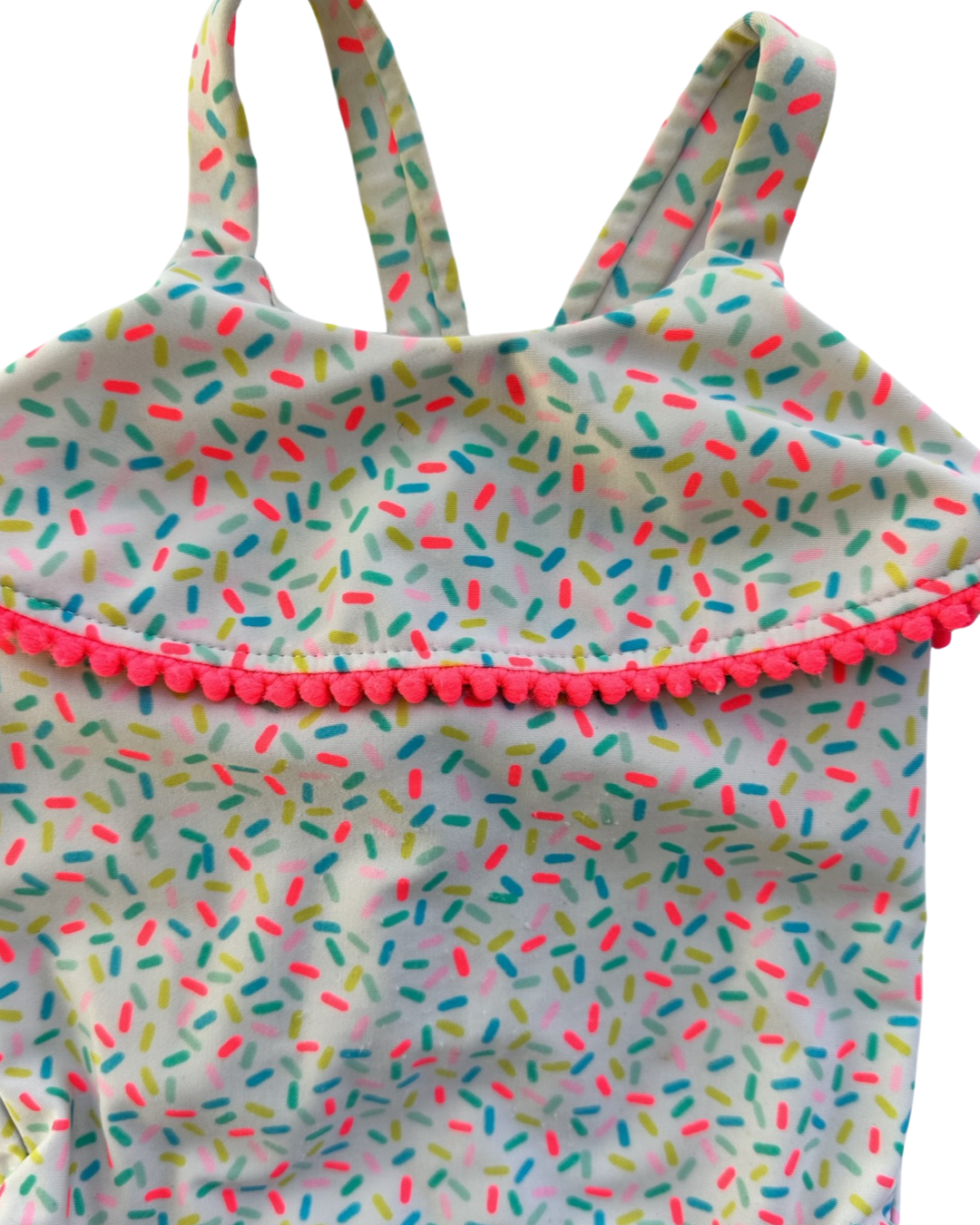 18M Baby Girl Cat & Jack Confetti Sprinkles One Piece Swim Suit
