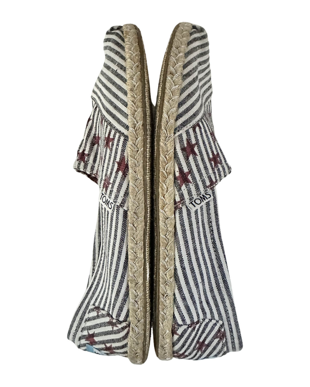 Women’s Size 9 Canvas Patriotic Stars & Stripes Toms Shoes