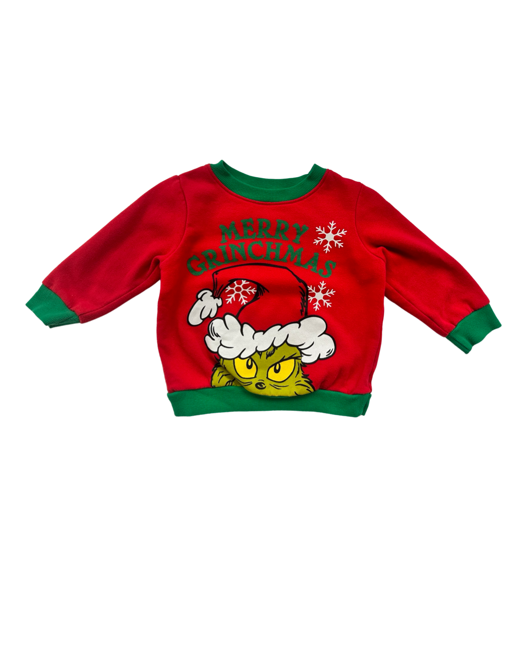 18M Baby Girl Grinch Christmas Skirt & Top