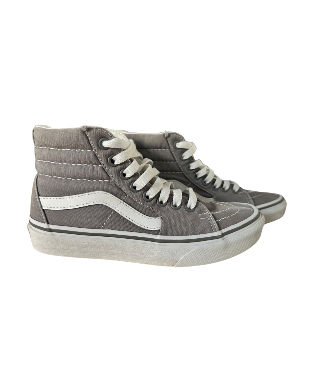 Men’s 4.0/ Women’s 5.5 Vans Frost Gray Hi Top Sk8 Canvas Shoes Sneakers Men Size 4 / Women 5.5
