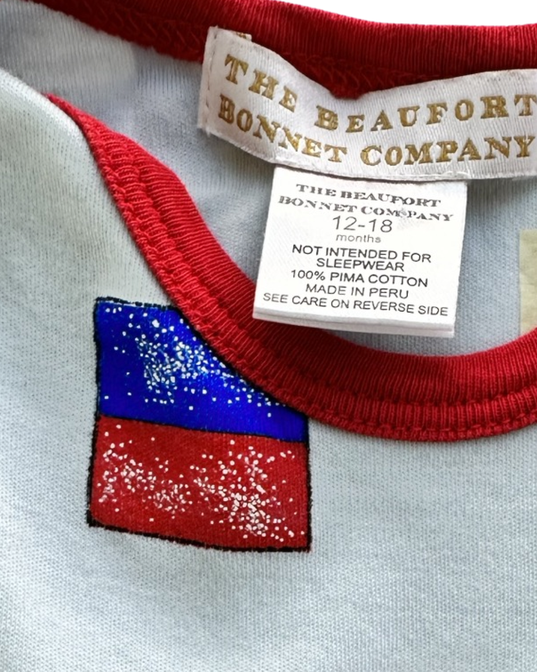 12M-18M Baby Boy The Beaufort Bonnet Company TBBC Flags Romper
