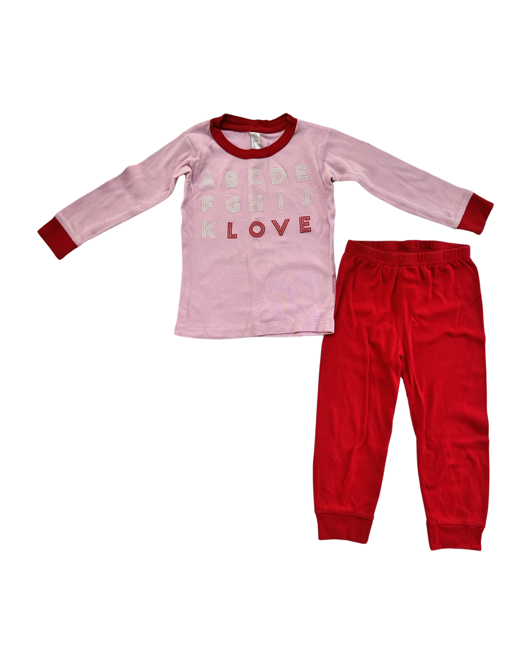 2T Toddler Girl Rabbit Skins Boutique Love PJs