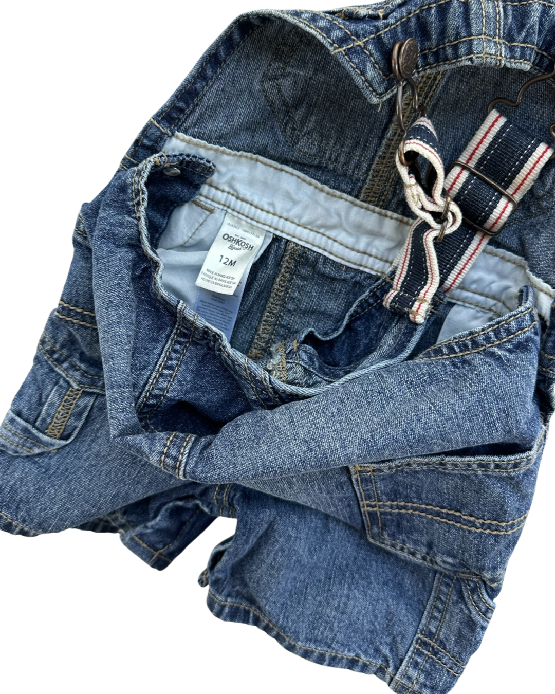 12M Baby Boy OshKosh B’Gosh Jean Overalls