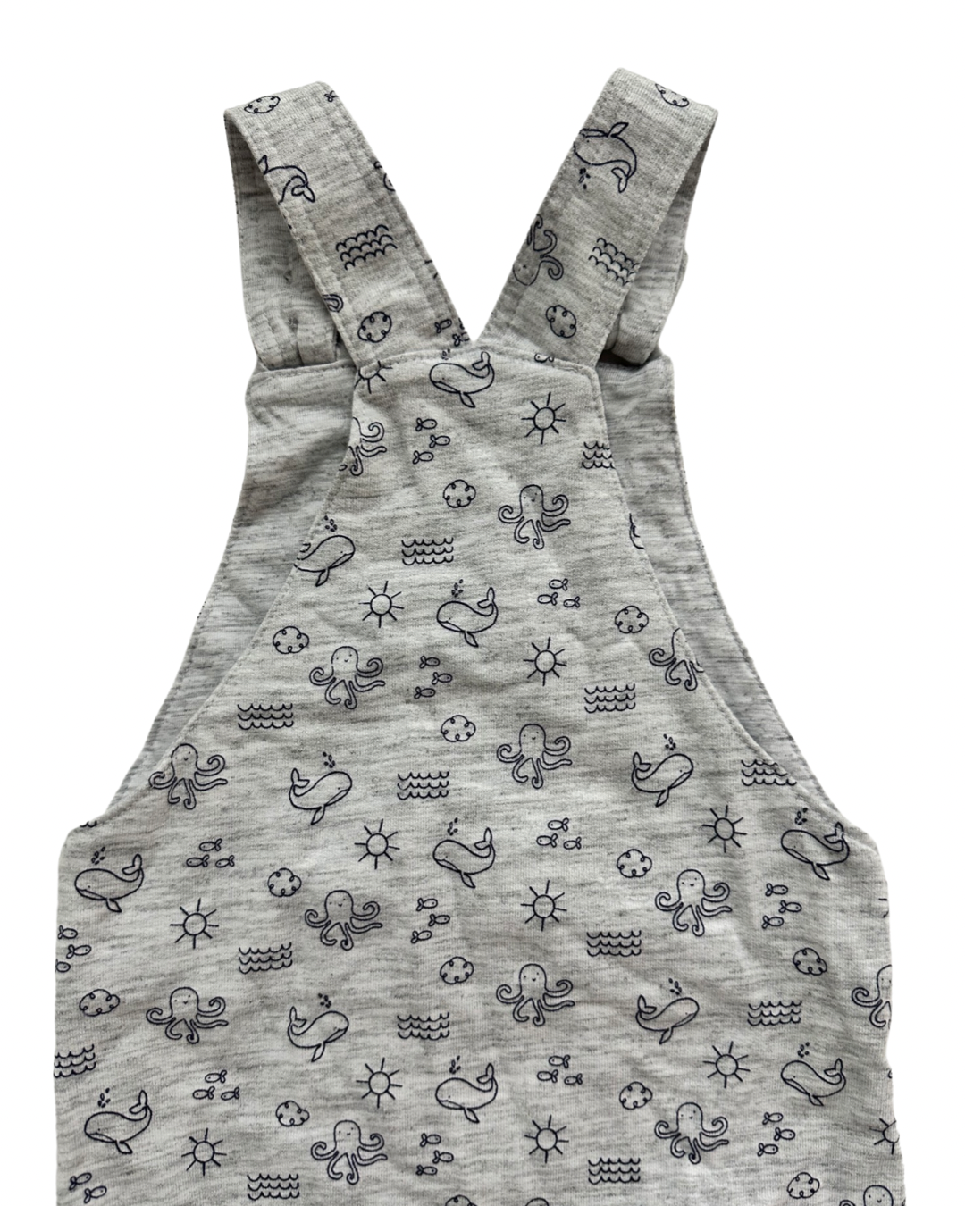 18M Baby Boy F&F Baby Gray Sea Life Romper