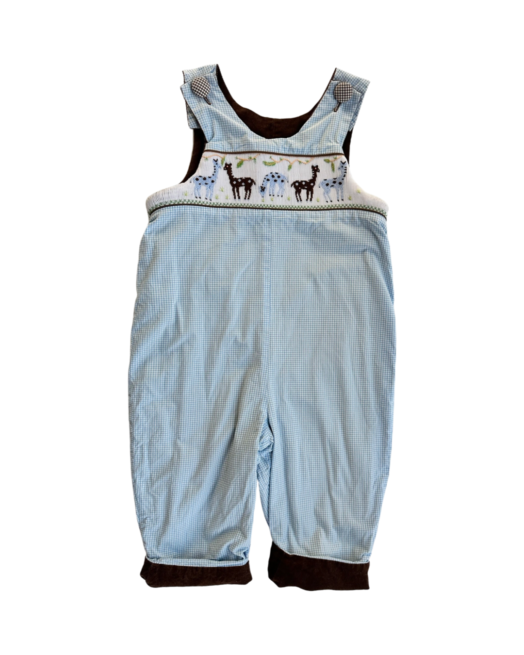 18M-24M Baby Boy Reversible Brown Football Giraffe Longall