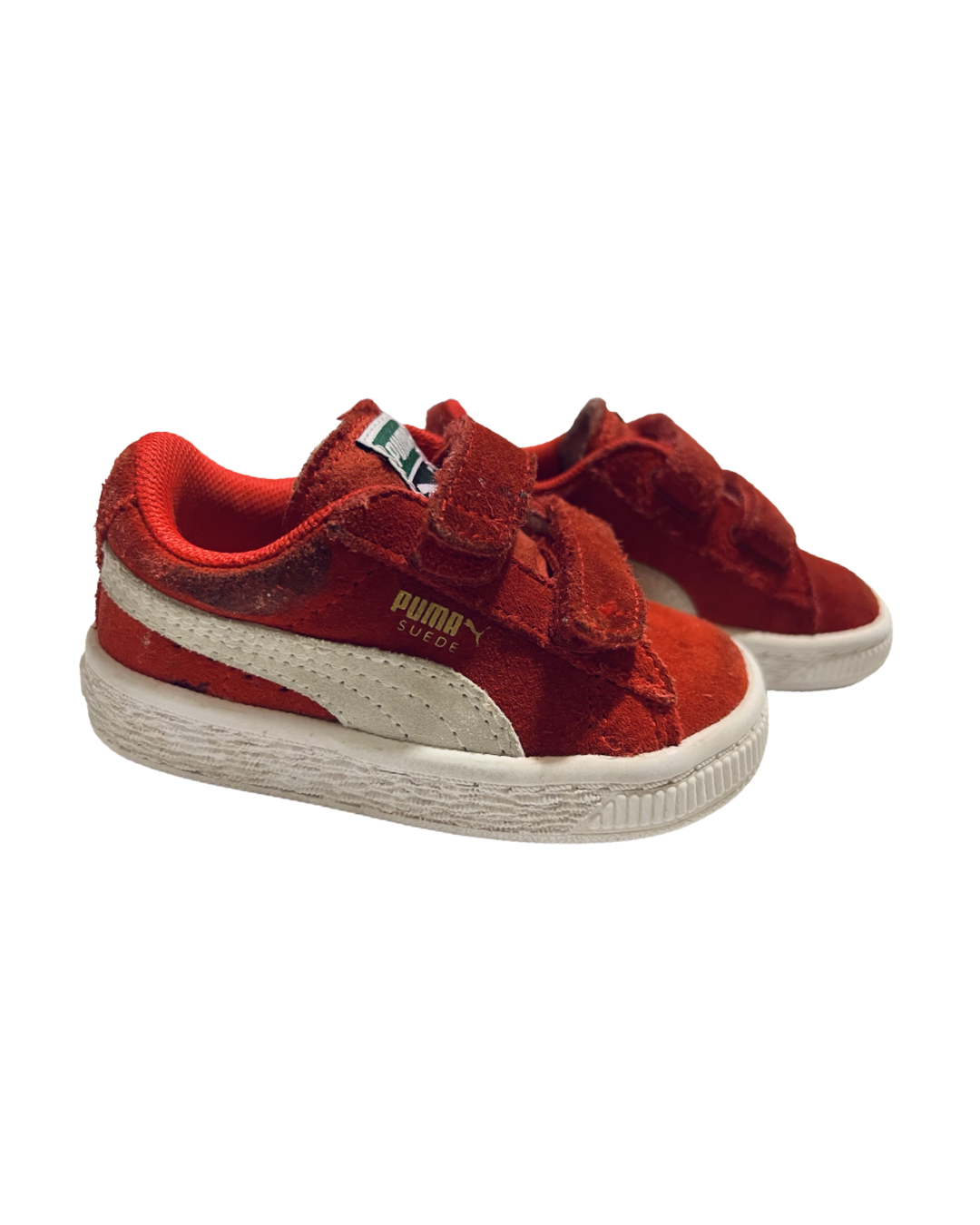 5C Toddler Boy / Girl  Red Suede Puma Sneakers Shoes