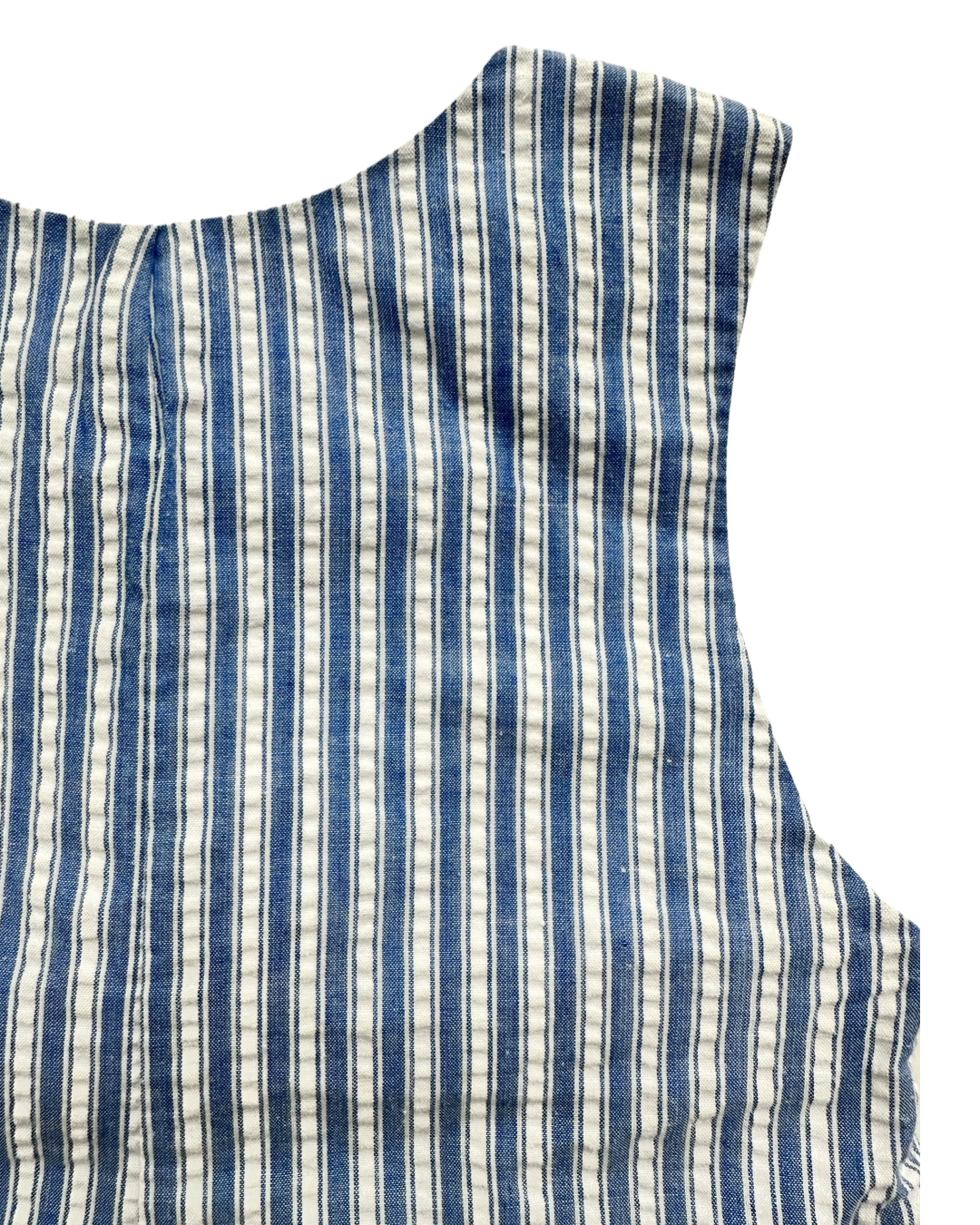 18M Baby Boy Samara Blue Seersucker Helicopter Romper Bubble