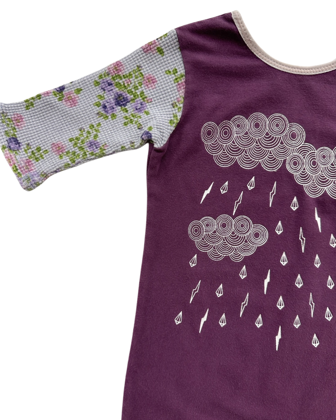 12M-18M Baby Girl RAGS to Raches Purple Storm Cloud Romper