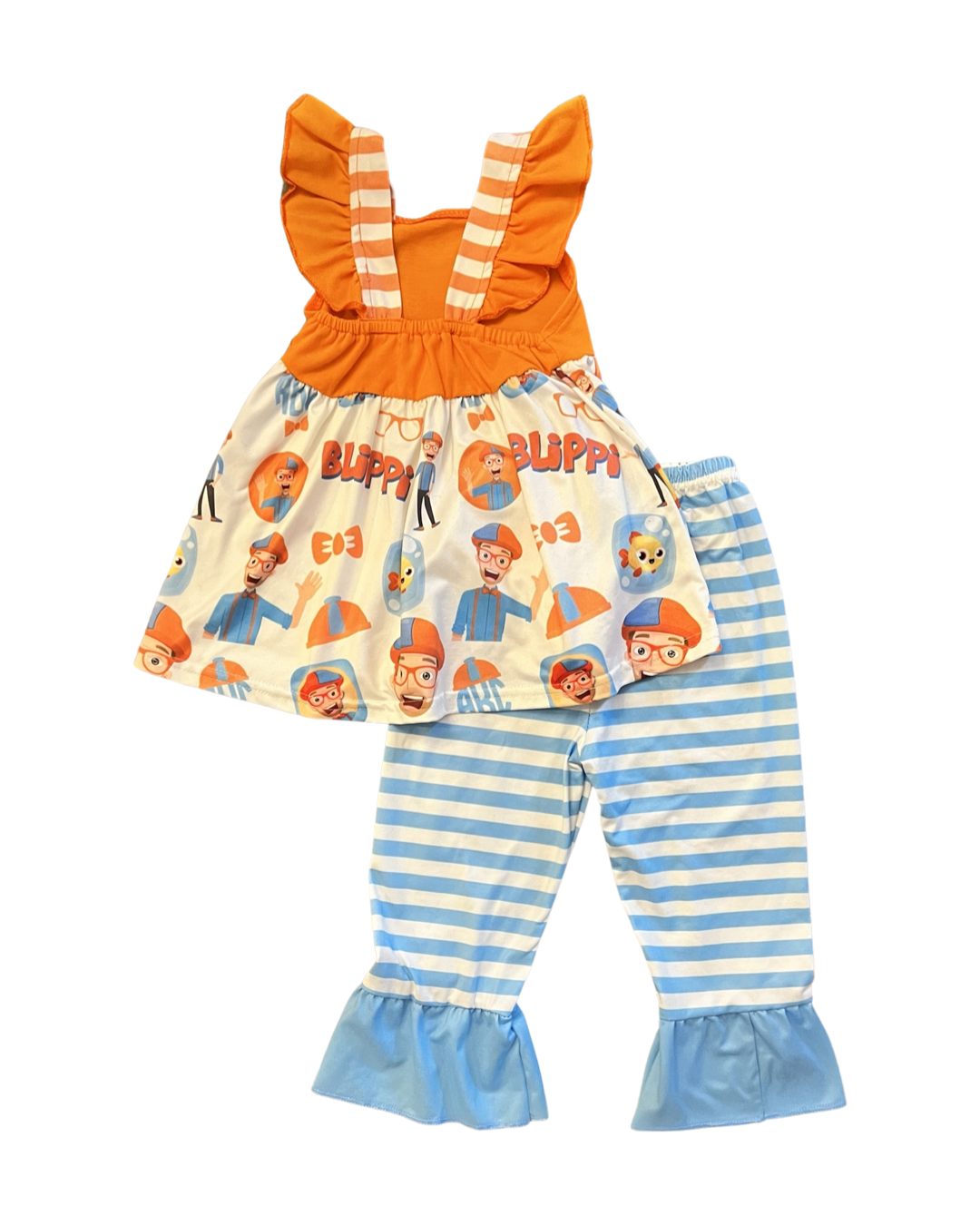 12M-18M Baby Girl Boutique Blippi Outfit