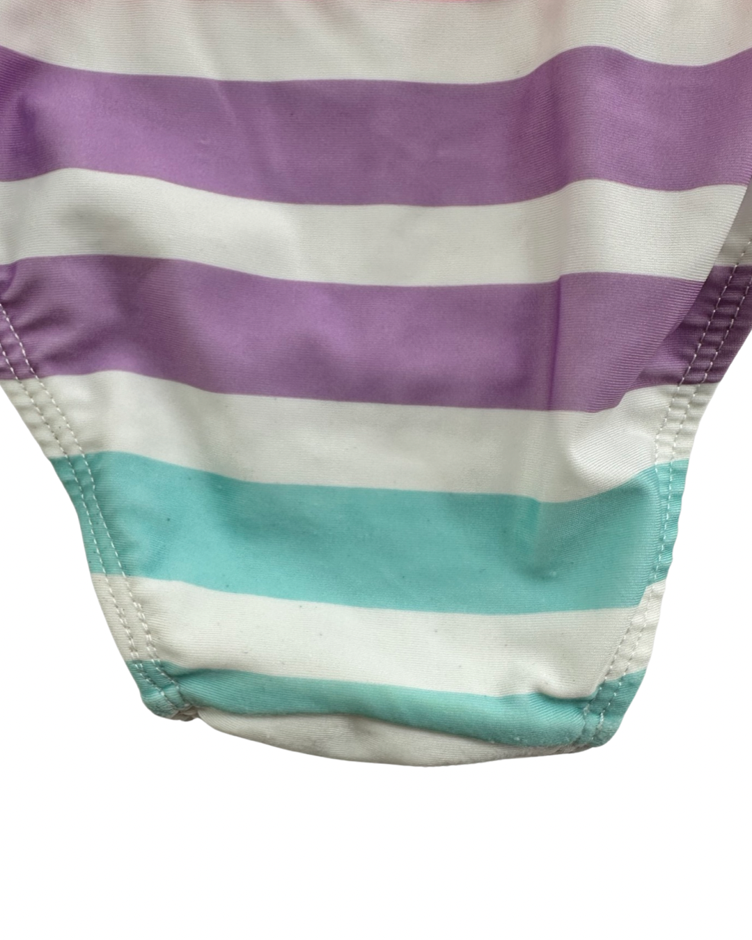 2T Toddler Girl Disney Minnie Mouse Striped Swim Suit