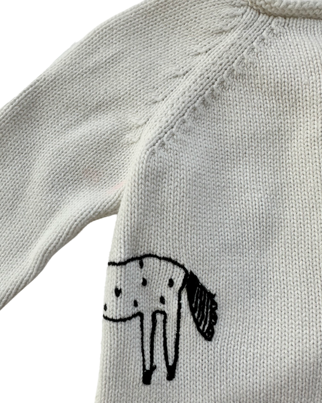 12M-18M Baby Girl Hanna Andersson White Unicorn Cardigan sweaters