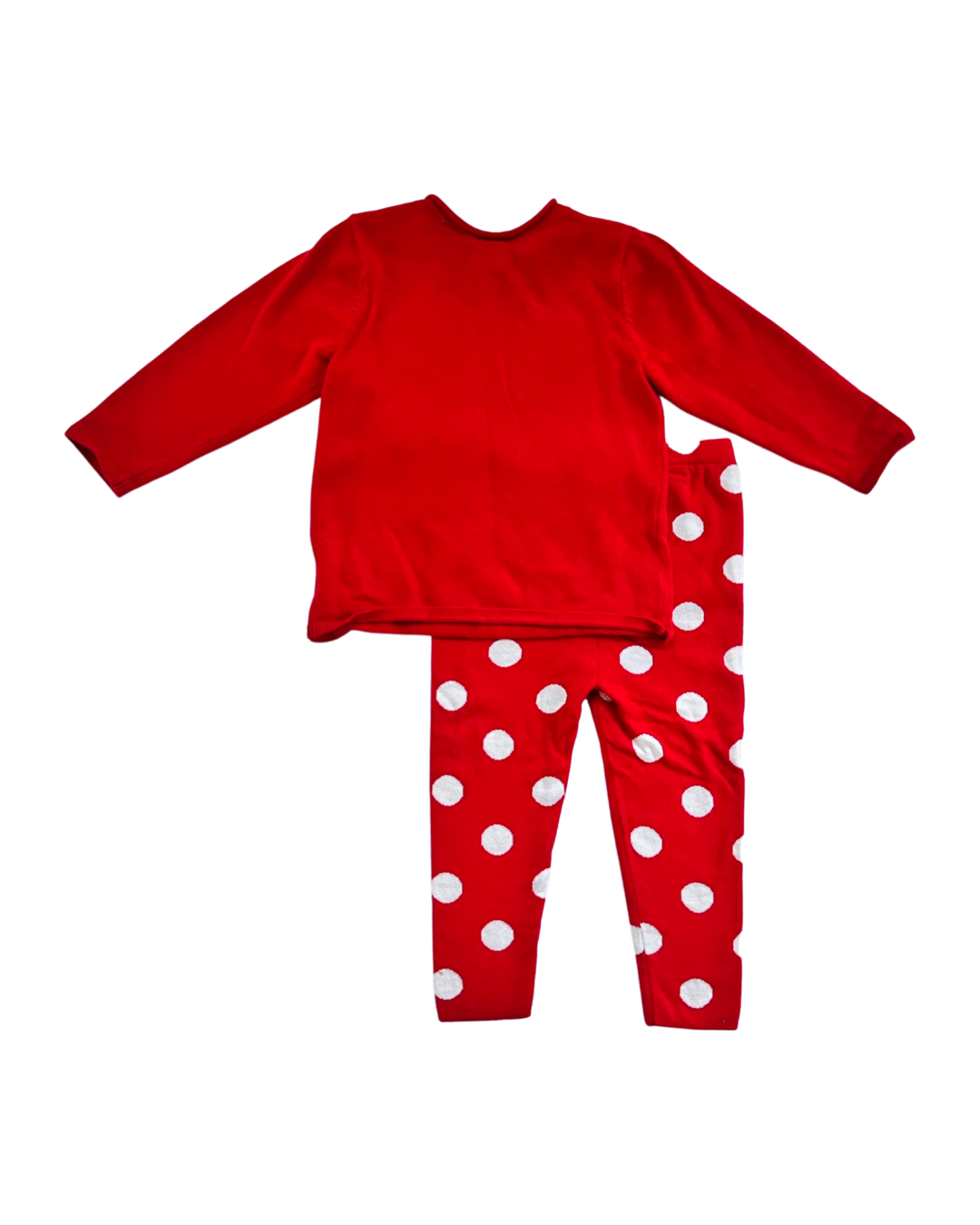 12M-18M Baby Girl H&M DISNEY Red Minnie Mouse Sweater Outfit
