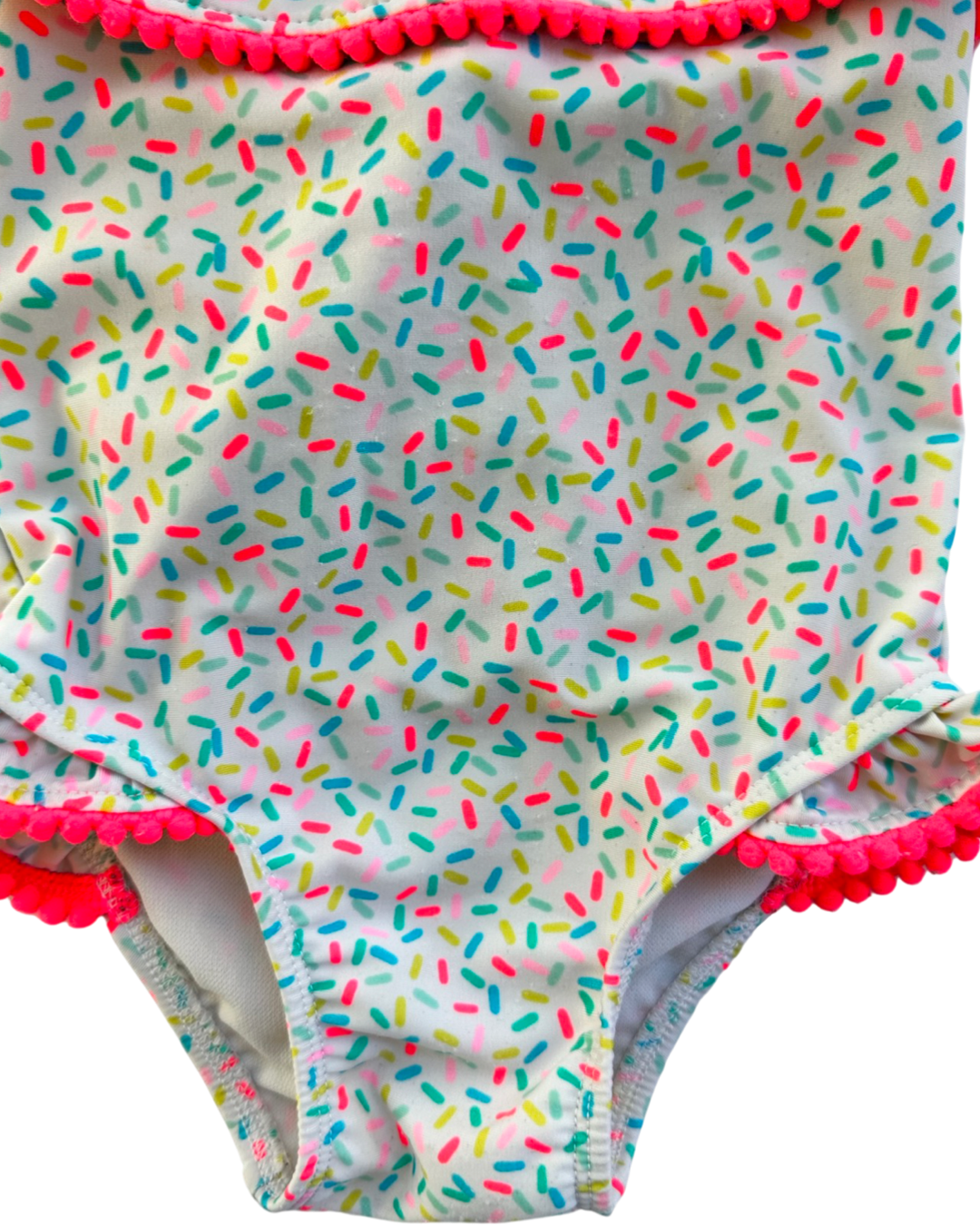 18M Baby Girl Cat & Jack Confetti Sprinkles One Piece Swim Suit